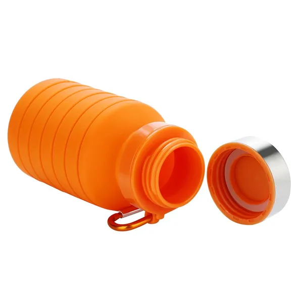 TXOR_Squeez-I,_Food_Grade_BPA_Free_Silicon_Collapsible_Water_Bottle,_Orange_Color_550_ML