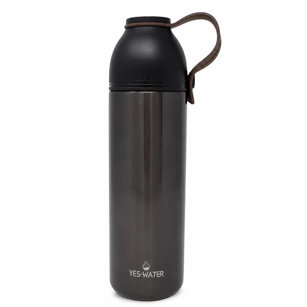 TXOR_YESWATER_Flask,_The_Skinny_Vacuum_Insulated_Thermosteel_Bottle,_Stainless_Steel_Thermos_BPA_Free,_MAST_Black_Color_450_ml