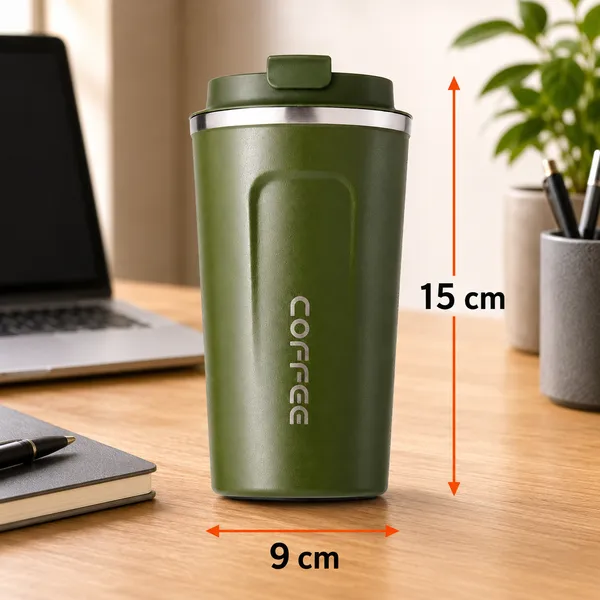 TXOR_WYLD,_Double_Wall_Stainless_Steel_Vacuum_Insulated_Coffee_Flask_With_Safety_Lid_Lock,_Forest_Green_Color_510_ml_Hot_n_Cold_Tumbler