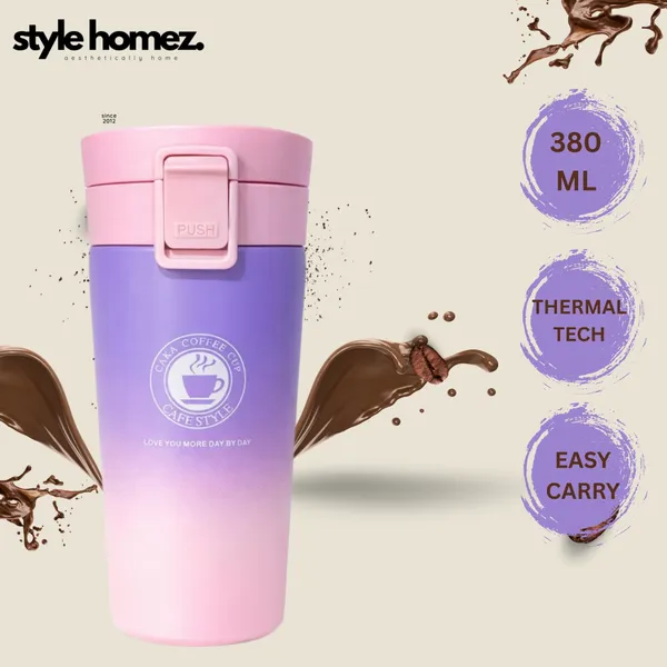 TXOR_STAX_PRIME,_380_ml_Double_Wall_Stainless_Steel_Vacuum_Insulated_Coffee_Flask_With_Safety_Lock_&_Sipper,_Purple_Pink_Color_Hot_n_Cold_Tumbler