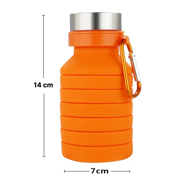 TXOR_Squeez-I,_Food_Grade_BPA_Free_Silicon_Collapsible_Water_Bottle,_Orange_Color_550_ML