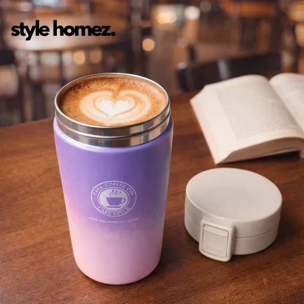 TXOR_STAX_PRIME,_380_ml_Double_Wall_Stainless_Steel_Vacuum_Insulated_Coffee_Flask_With_Safety_Lock_&_Sipper,_Purple_Pink_Color_Hot_n_Cold_Tumbler