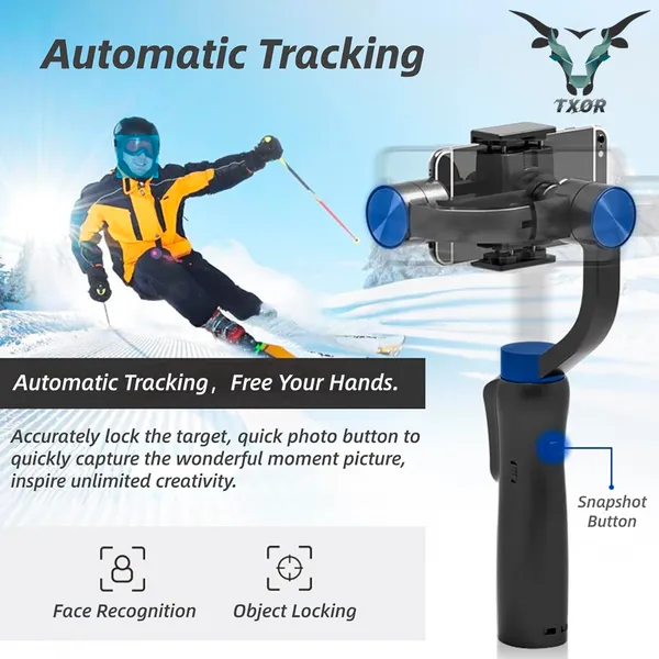 TXOR_ALPHA,_Three-AXIS_Handheld_4.0_Gimbal_Stabilizer_for_Smartphone,_Anti_Shake_System_&_Face_Tracking,_3-AXIS_Black_Color