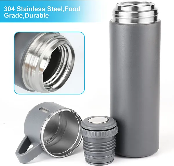 TXOR_TRIPLEE,_Stainless_Steel_Vacuum_Insulated_Flask_with_Set_of_3_Cups_Hot_&_Cold_12_Hours_BPA_Free_Thermos_500_ml,_Grey_Color