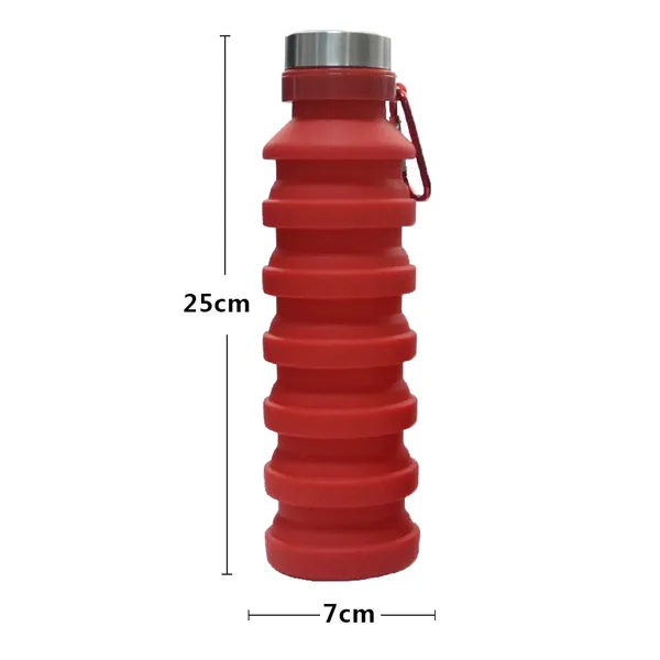 TXOR_Squeez-I,_Food_Grade_BPA_Free_Silicon_Collapsible_Water_Bottle,_Red_Color_550_ML