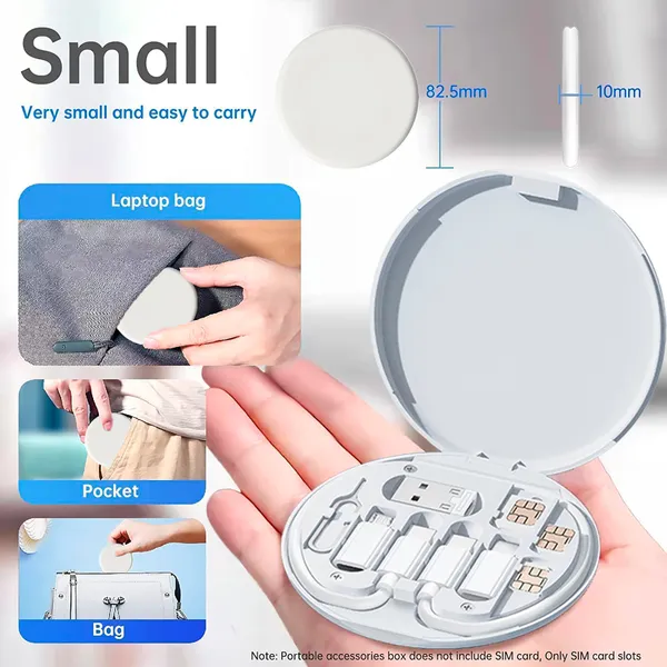 TXOR_TWOD360,_All-in-One_60W_Multi_Functional_Fast_Charging_Data_Cable_&_Accessory_Storage_Set_(White_Color)