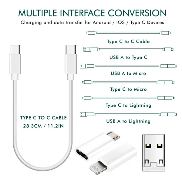 TXOR_TWOD360,_All-in-One_60W_Multi_Functional_Fast_Charging_Data_Cable_&_Accessory_Storage_Set_(White_Color)
