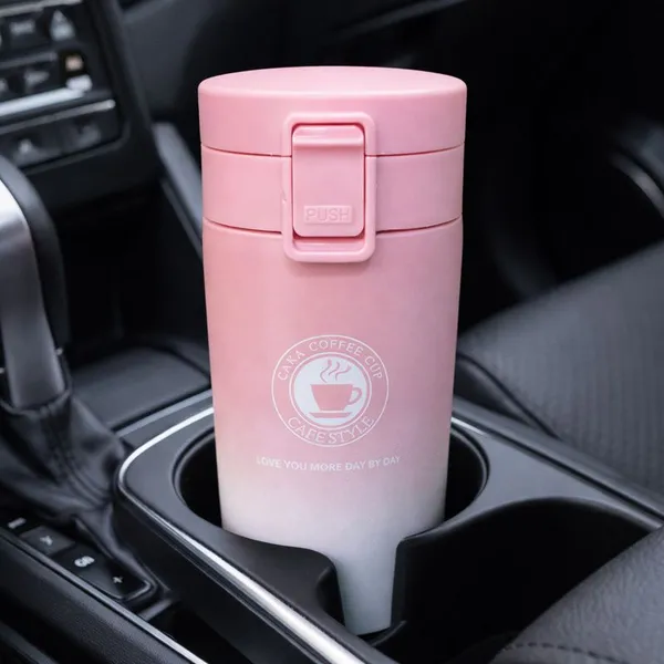 TXOR_STAX_PRIME,_380_ml_Double_Wall_Stainless_Steel_Vacuum_Insulated_Coffee_Flask_With_Safety_Lock_&_Sipper,_Pink_White_Color_Hot_n_Cold_Tumbler