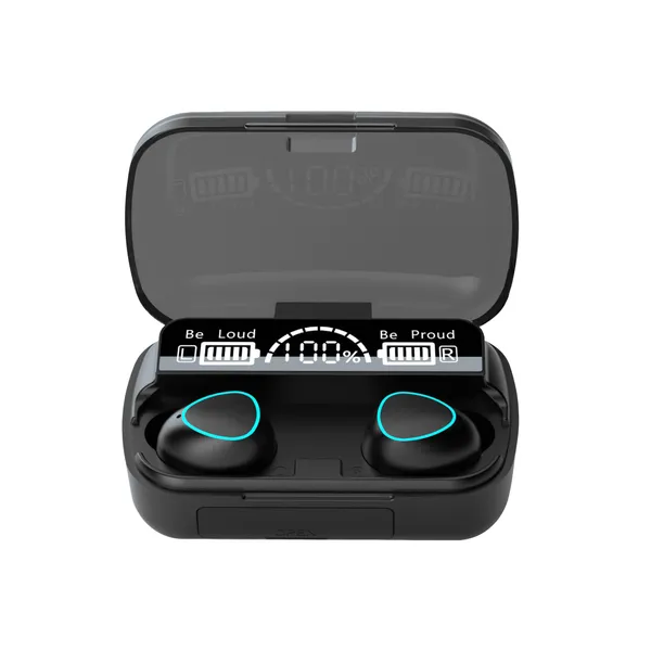 TXOR_VIBE_M10_TWS_EARBUDS,_IN-EAR_v5.1_Bluetooth,_IPX7_Waterproof_&_100_hrs_Playtime_With_LED_Display,_Black_Color_and_2200_mAh_Battery