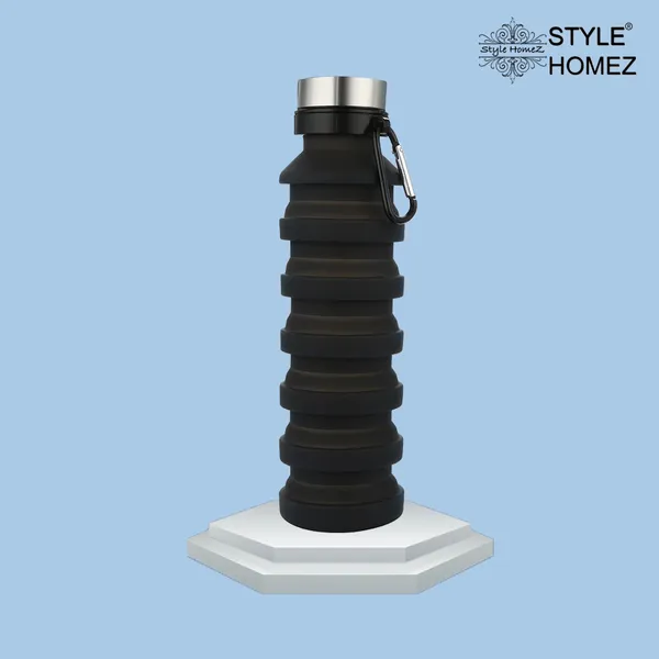 TXOR_Squeez-I,_Food_Grade_BPA_Free_Silicon_Collapsible_Water_Bottle,_Black_Color_550_ML