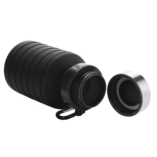 TXOR_Squeez-I,_Food_Grade_BPA_Free_Silicon_Collapsible_Water_Bottle,_Black_Color_550_ML