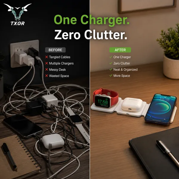 TXOR_AVA_X1,_3-in-1_Magnetic_Wireless_Charger,_15W_Fast_Charging_Dock_for_iPhone,_2.5W_for_Apple_Watch,_5W_for_AirPods,_Magnetic_Alignment,_Slim_&_Lightweight_Wireless_Charging_hub,_White_Color