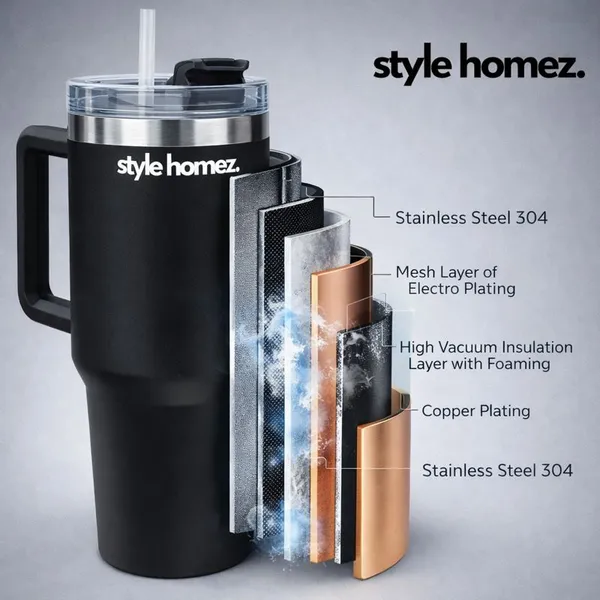 TXOR_BRU-M8_Tumbler,_Double_Wall_Stainless_Steel_Vacuum_Insulated_1200_ml_Coffee_Flask_With_Safety_Lid_Lock_&_Straw,_Black_Color
