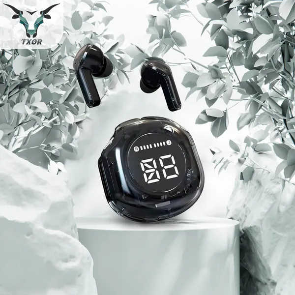 TXOR_RACOON_PRO_V1_TWS_EARBUDS,_IN-EAR_v5.3_Bluetooth_&_Gaming_LED_Display_,_IPX6_Splashproof_&_20_Hrs_Playtime,_Black_Color