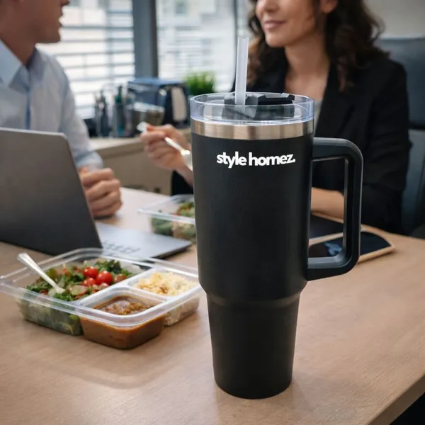TXOR_BRU-M8_Tumbler,_Double_Wall_Stainless_Steel_Vacuum_Insulated_1200_ml_Coffee_Flask_With_Safety_Lid_Lock_&_Straw,_Black_Color