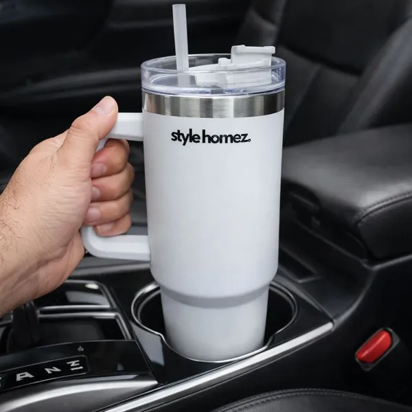 TXOR_BRU-M8_Tumbler,_Double_Wall_Stainless_Steel_Vacuum_Insulated_1200_ml_Coffee_Flask_With_Safety_Lid_Lock_&_Straw,_White_Color