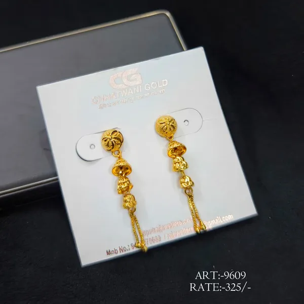 Gold_Tone_Long_Drop_Earrings_For_Women