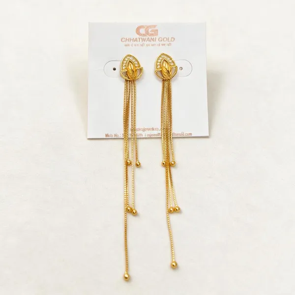Gold-Tone_Long_Chain_Drop_Earrings_For_Women