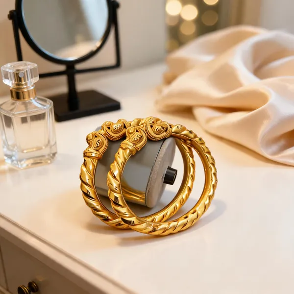 Gold_Copper_Floral_Decorative_Bangles_For_Women