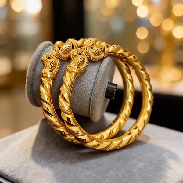Gold_Copper_Floral_Decorative_Bangles_For_Women