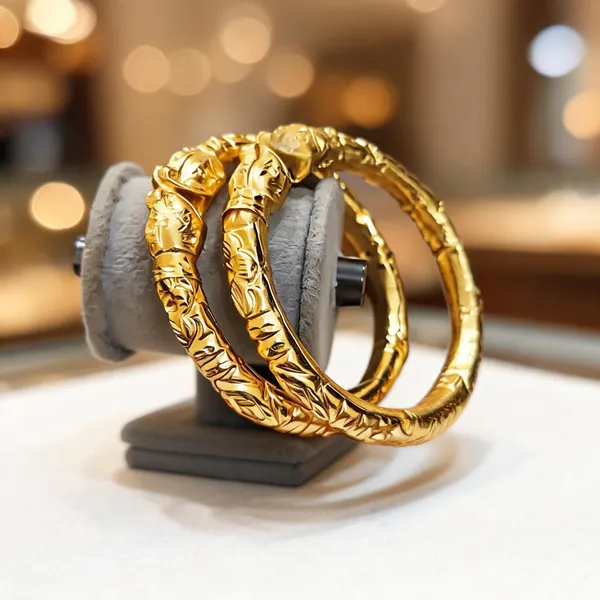 Gold_Copper_Traditional_Leaf_Pattern_Bangles_For_Women