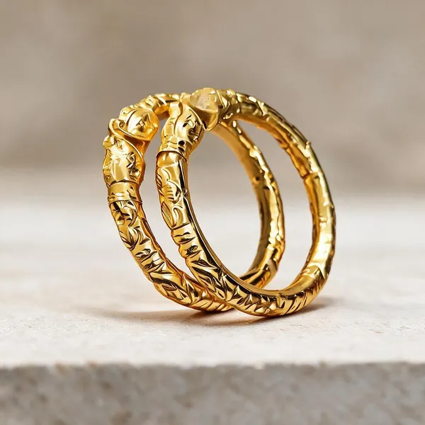Gold_Copper_Traditional_Leaf_Pattern_Bangles_For_Women