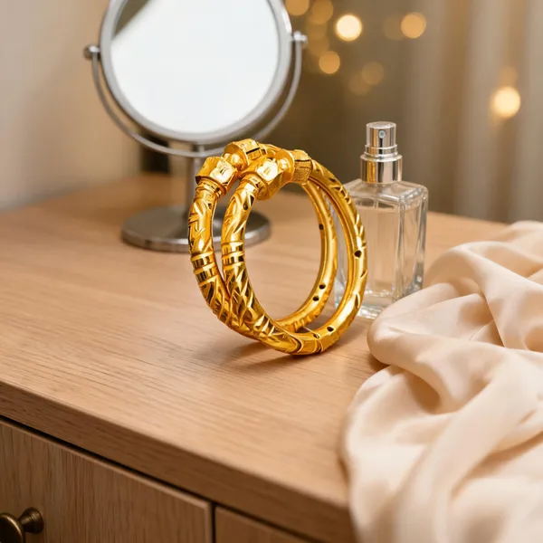 Gold_Copper_Engraved_Textured_Bangles_For_Women