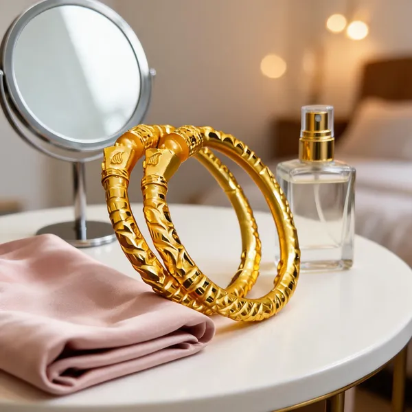 Gold_Copper_Embossed_Textured_Bangles_For_Women