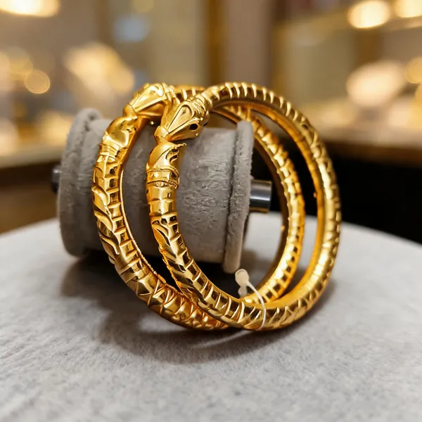 Gold_Copper_Embossed_Textured_Bangles_For_Women