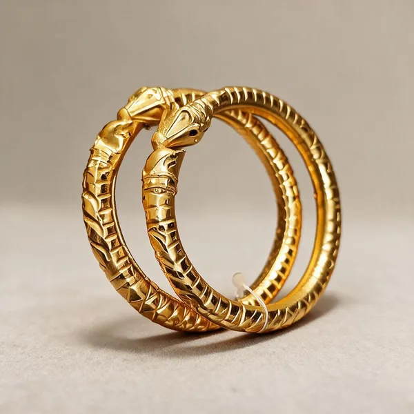 Gold_Copper_Embossed_Textured_Bangles_For_Women