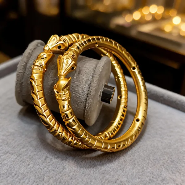 Gold_Copper_Embossed_Textured_Bangles_For_Women