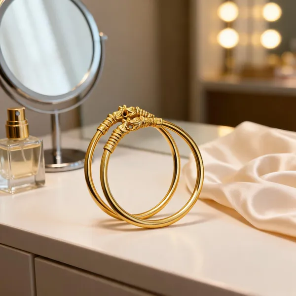 Gold_Copper_Floral_Traditional_Bangles_For_Women