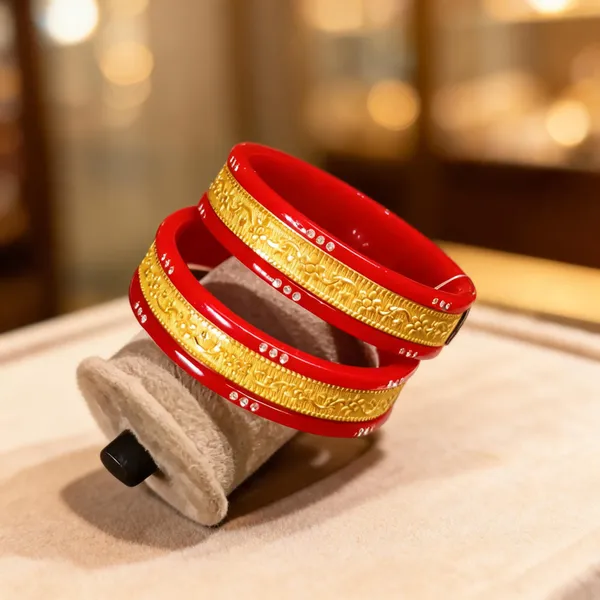 Red_Copper_Embellished_Bangle_Set_For_Women