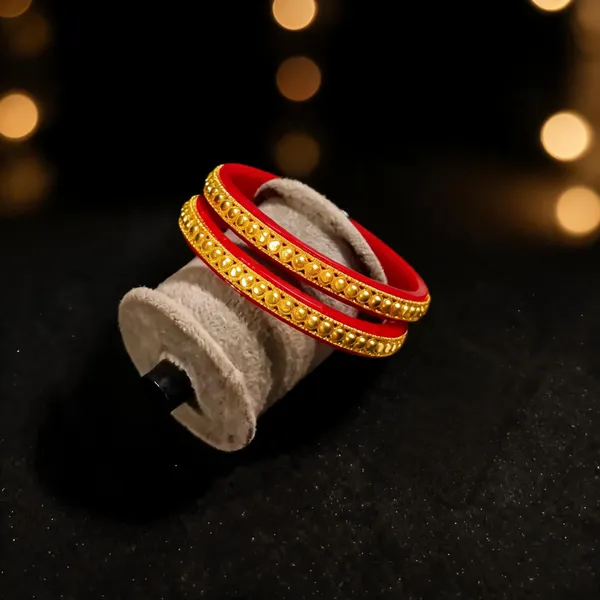 Red_Copper_Embellished_Bangle_Set_For_Women