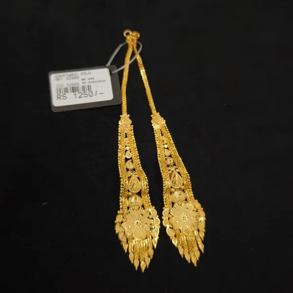 Gold_Tone_Traditional_Floral_Drop_Earrings_For_Women