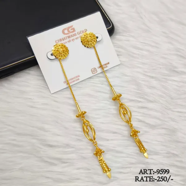 Gold_Tone_Long_Dangler_Earrings_For_Women