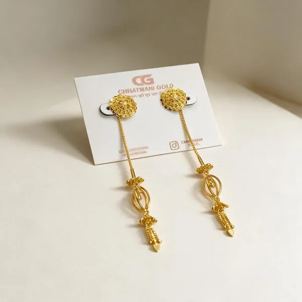 Gold_Tone_Long_Dangler_Earrings_For_Women
