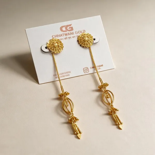 Gold_Tone_Long_Dangler_Earrings_For_Women
