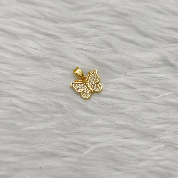 Gold-Tone_Heart_And_Butterfly_Pendant_For_Women