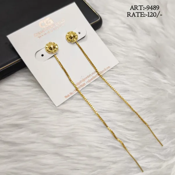 Gold_Tone_Long_Chain_Drop_Earrings_For_Women