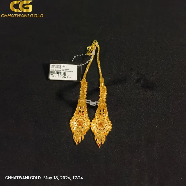 Gold_Tone_Traditional_Dangle_Earrings_For_Women