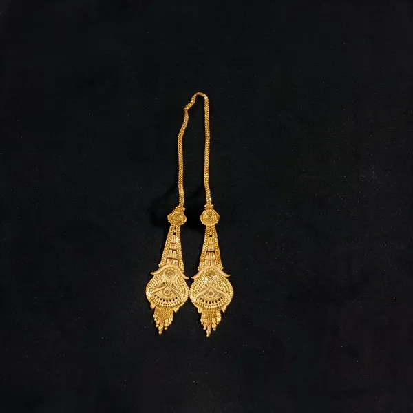 Gold_Tone_Ornate_Long_Drop_Earrings_For_Women
