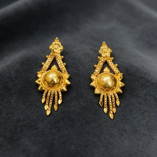 Gold-Tone_Traditional_Sun_Design_Drop_Earrings