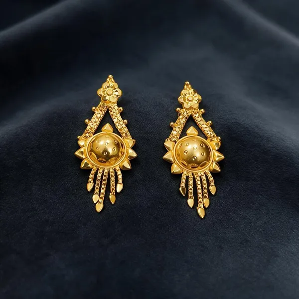 Gold-Tone_Traditional_Sun_Design_Drop_Earrings