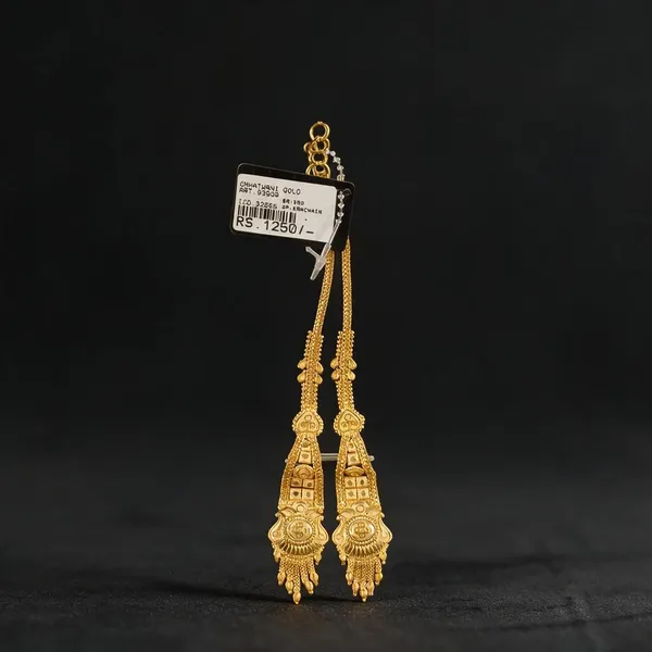 Gold_Tone_Temple_Drop_Earrings_For_Women
