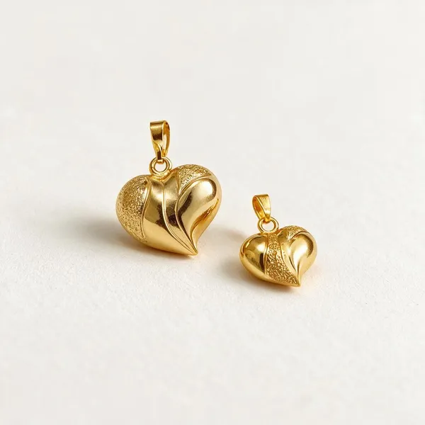 Gold_Tone_Heart_Pendant_Set_For_Women