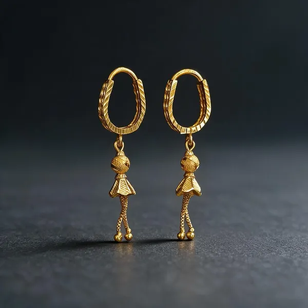 Gold_Tone_Dangle_Earrings_For_Women