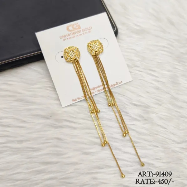 Gold-Tone_Geometric_Long_Dangler_Earrings_For_Women
