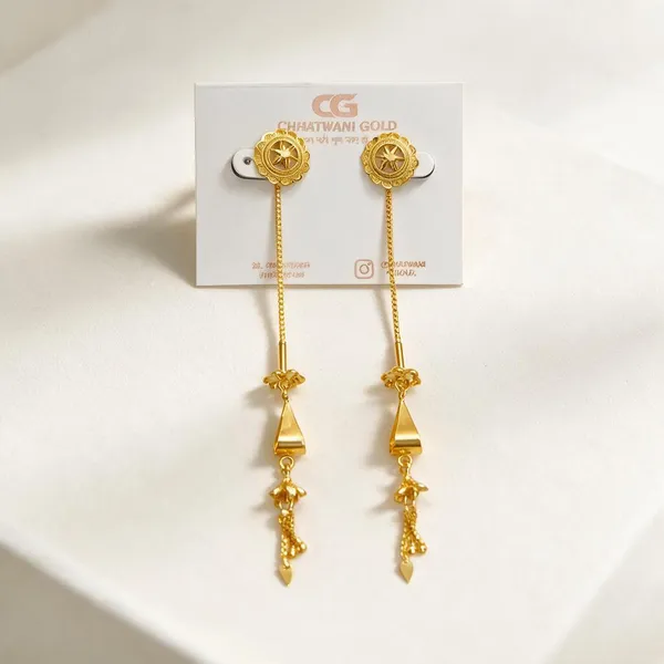Gold-Tone_Traditional_Long_Dangle_Earrings_For_Women