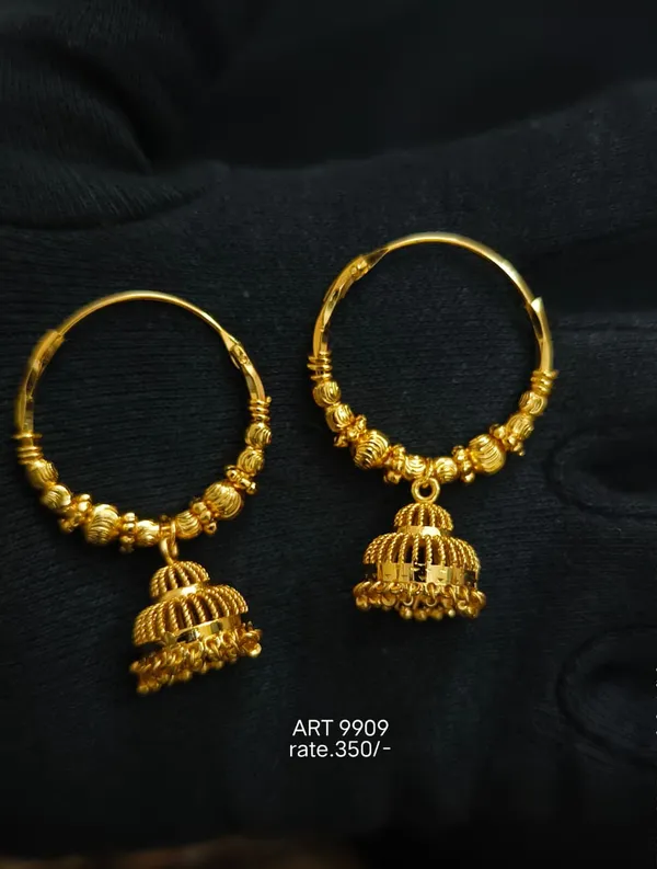 Gold_Tone_Jhumka_Hoop_Earrings_For_Women